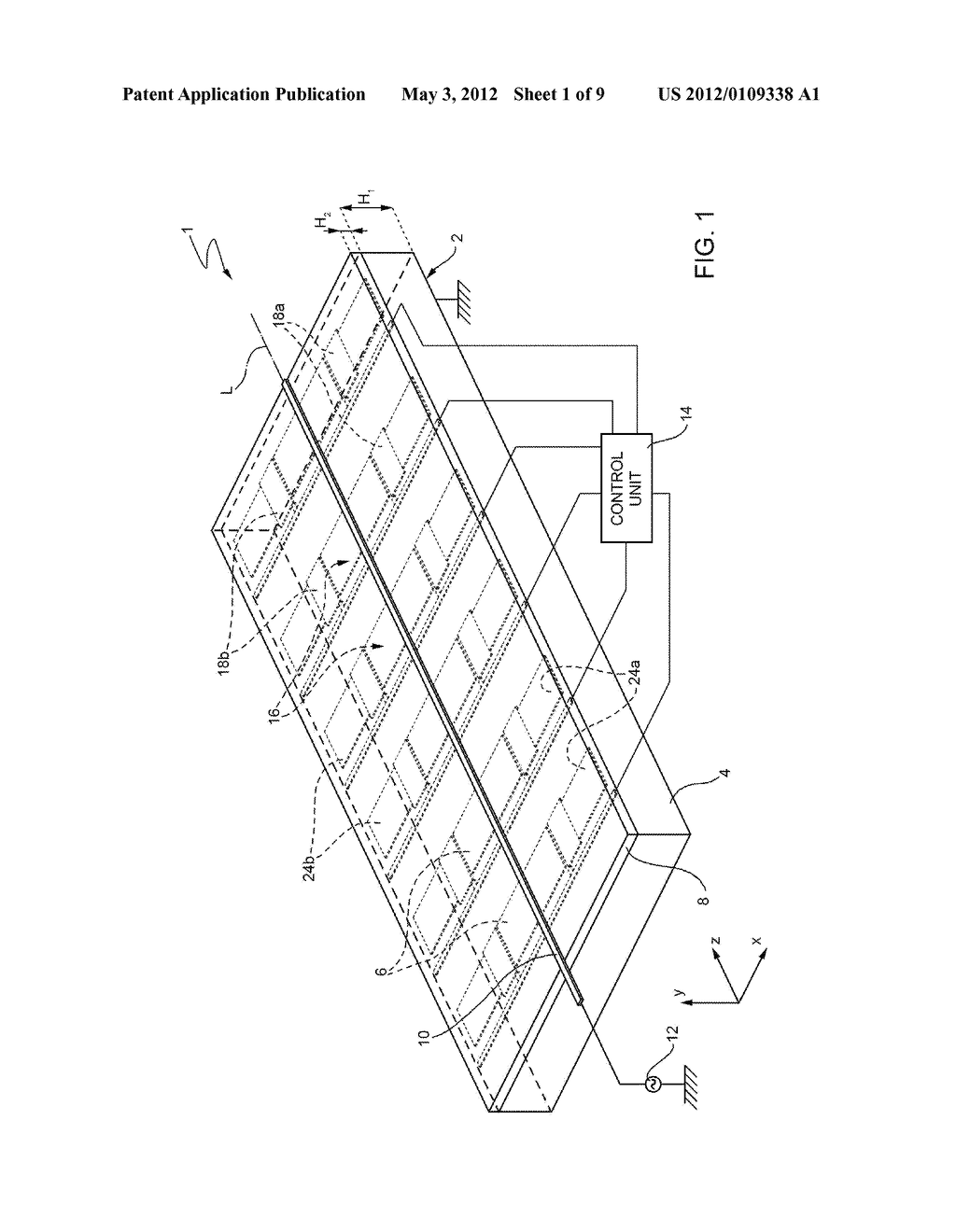 METHOD FOR IMPLEMENTING AN ELECTRONICALLY TUNABLE STRUCTURE, AND     ELECTRONICALLY TUNABLE STRUCTURE - diagram, schematic, and image 02