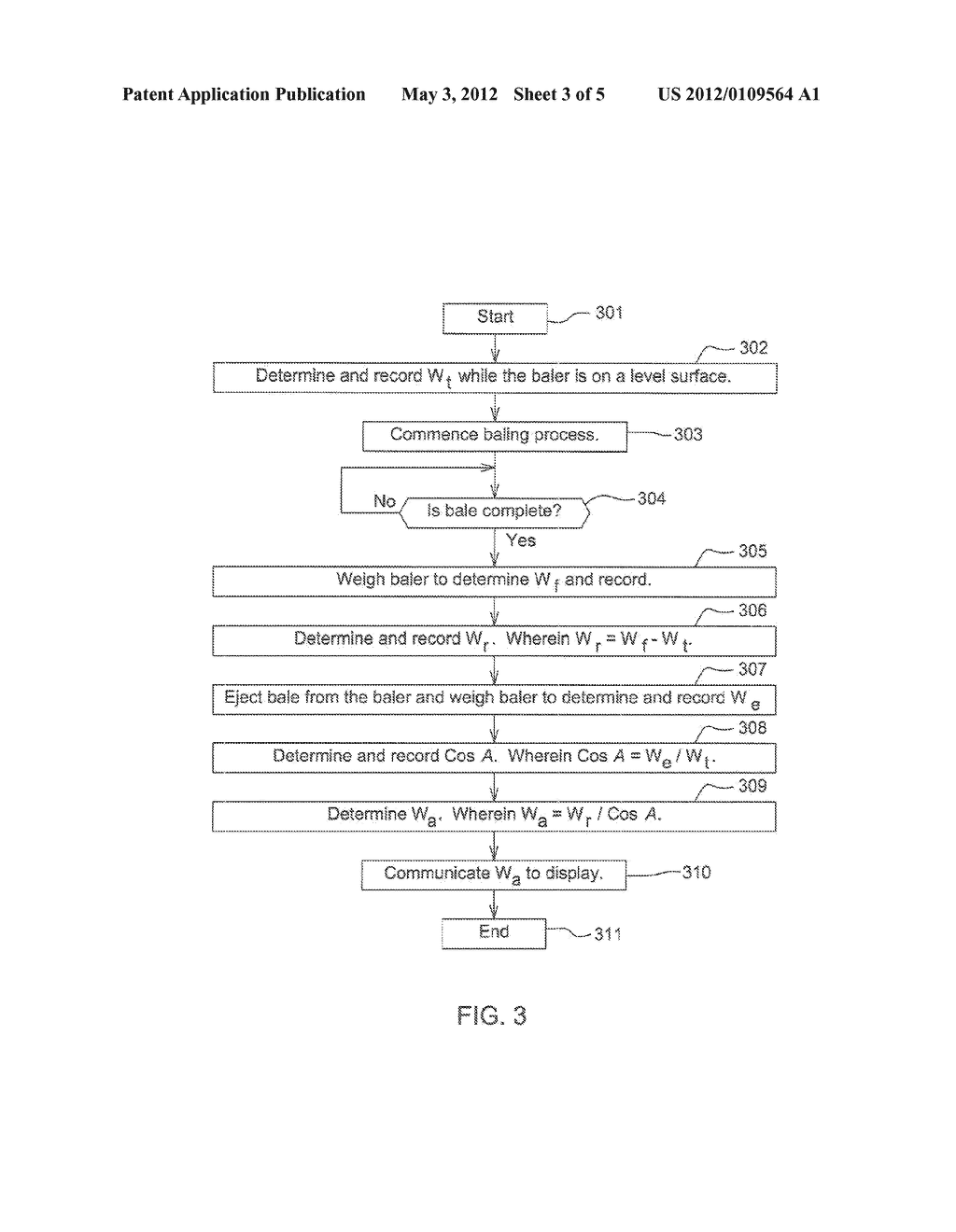 Method For Determining Agricultural Bale Weight - diagram, schematic, and image 04