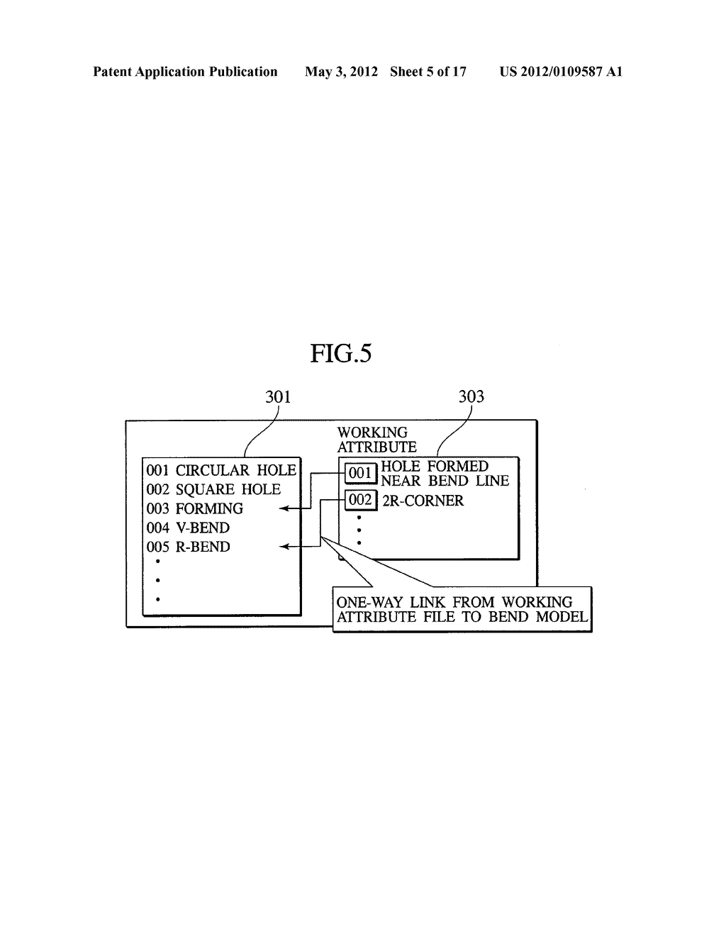 Method For Linking Work Attribute Information, Its System And Model     Structure Of Sheet Metal Component - diagram, schematic, and image 06