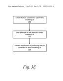 METHODS AND SYSTEMS FOR ENFORCING PARAMETRIC CONSTRAINTS IN A DIRECT     MODELING INTERFACE IN COMPUTER-AIDED DESIGN diagram and image