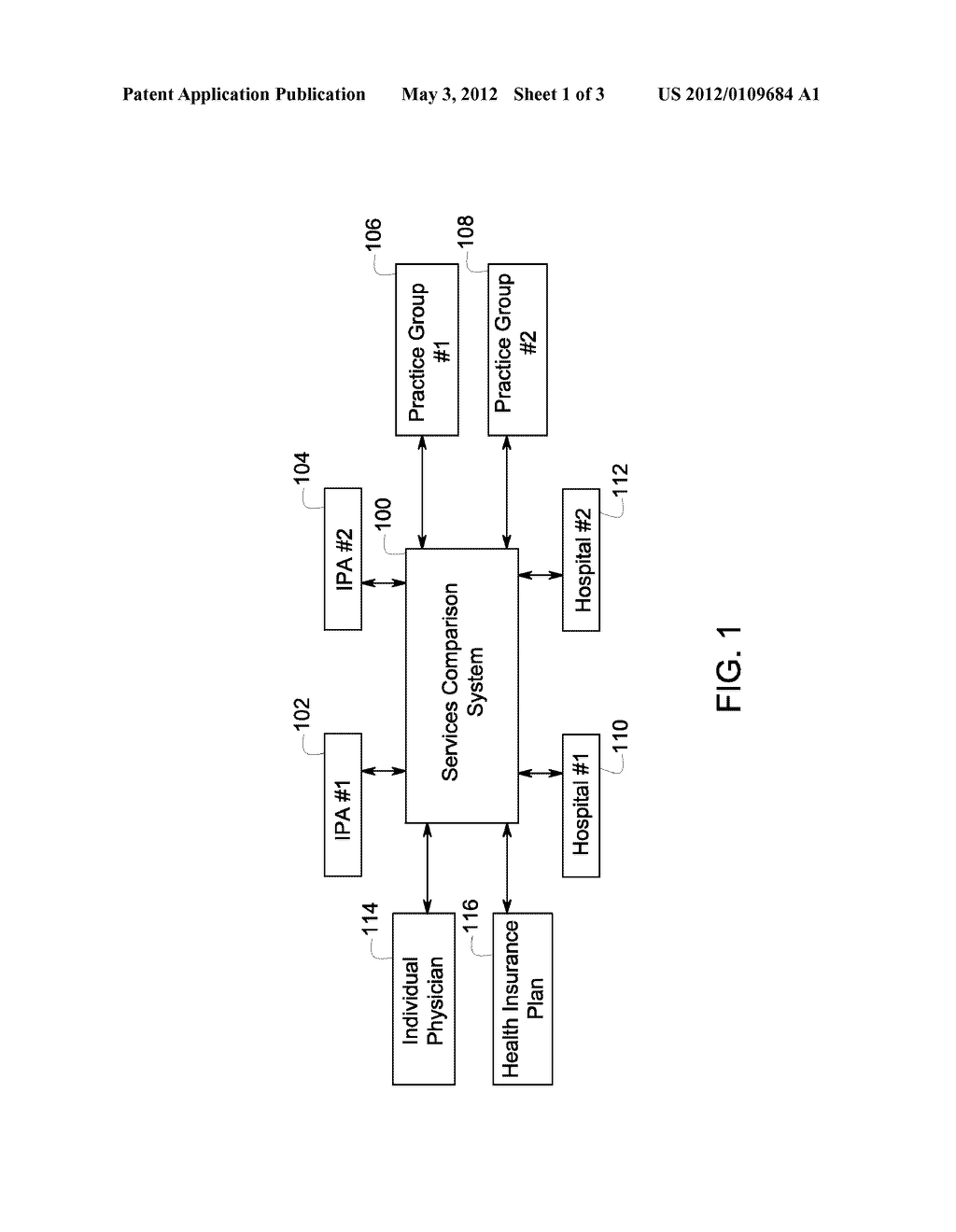 METHOD AND SYSTEM FOR COMPARING MEDICAL SERVICES - diagram, schematic, and image 02