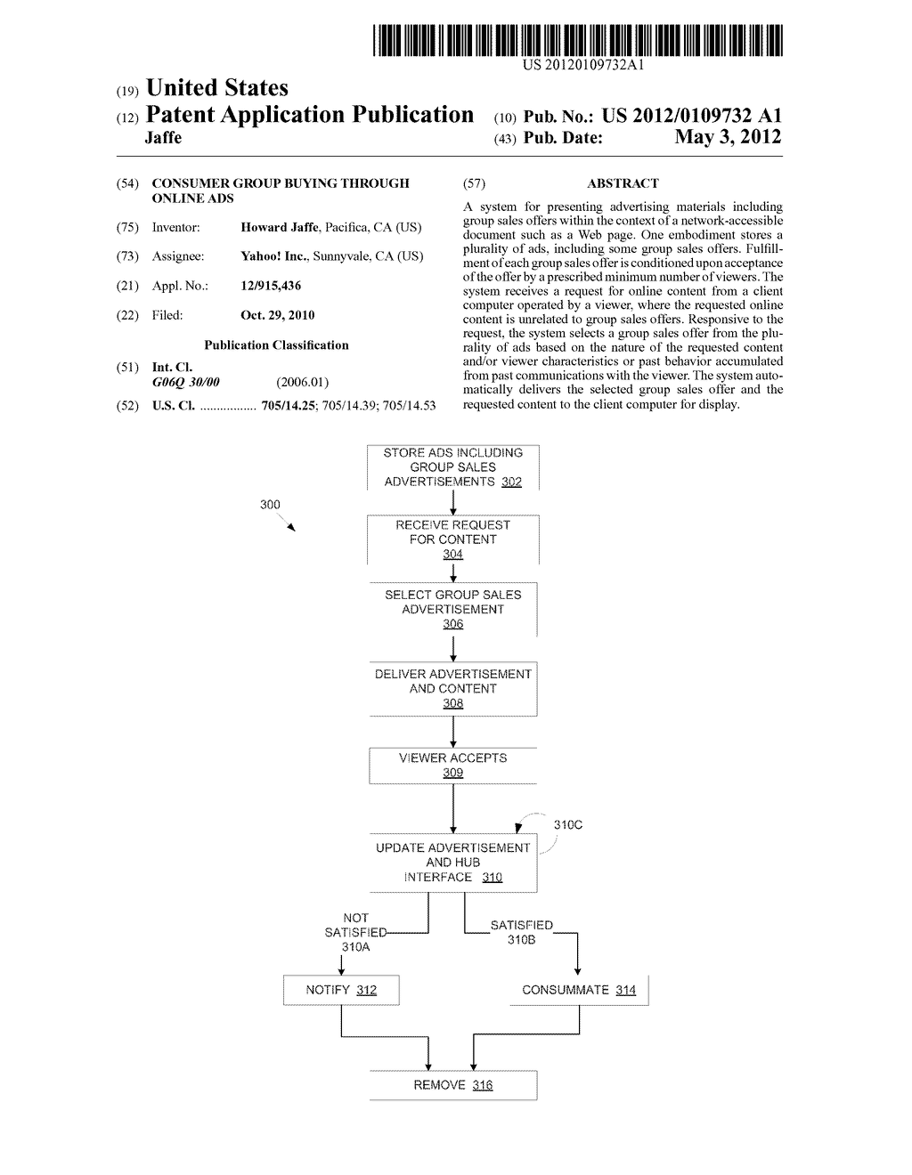 CONSUMER GROUP BUYING THROUGH ONLINE ADS - diagram, schematic, and image 01