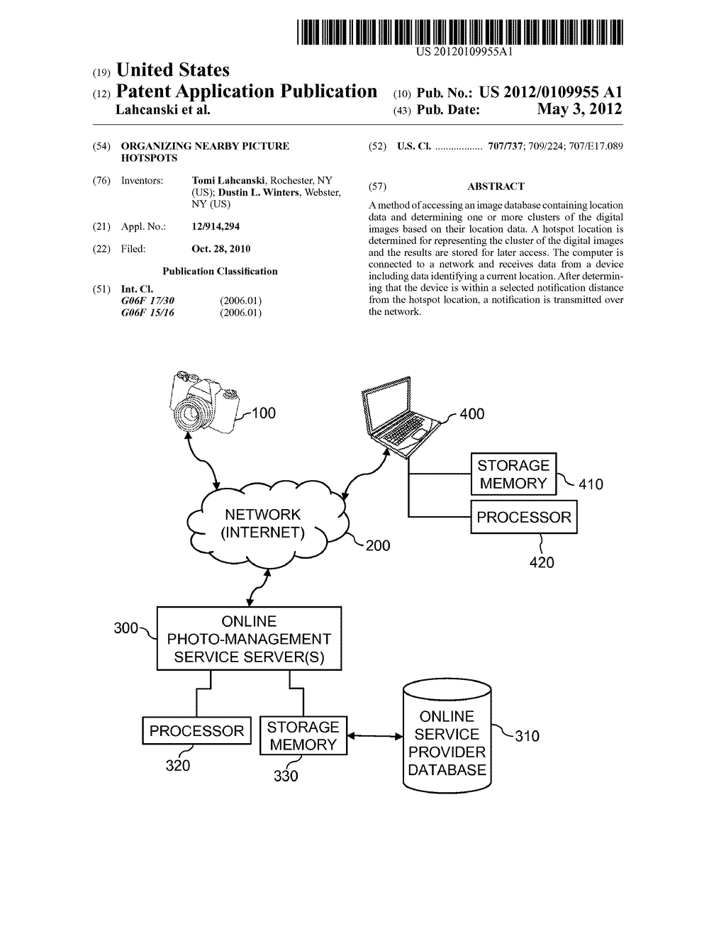 ORGANIZING NEARBY PICTURE HOTSPOTS - diagram, schematic, and image 01