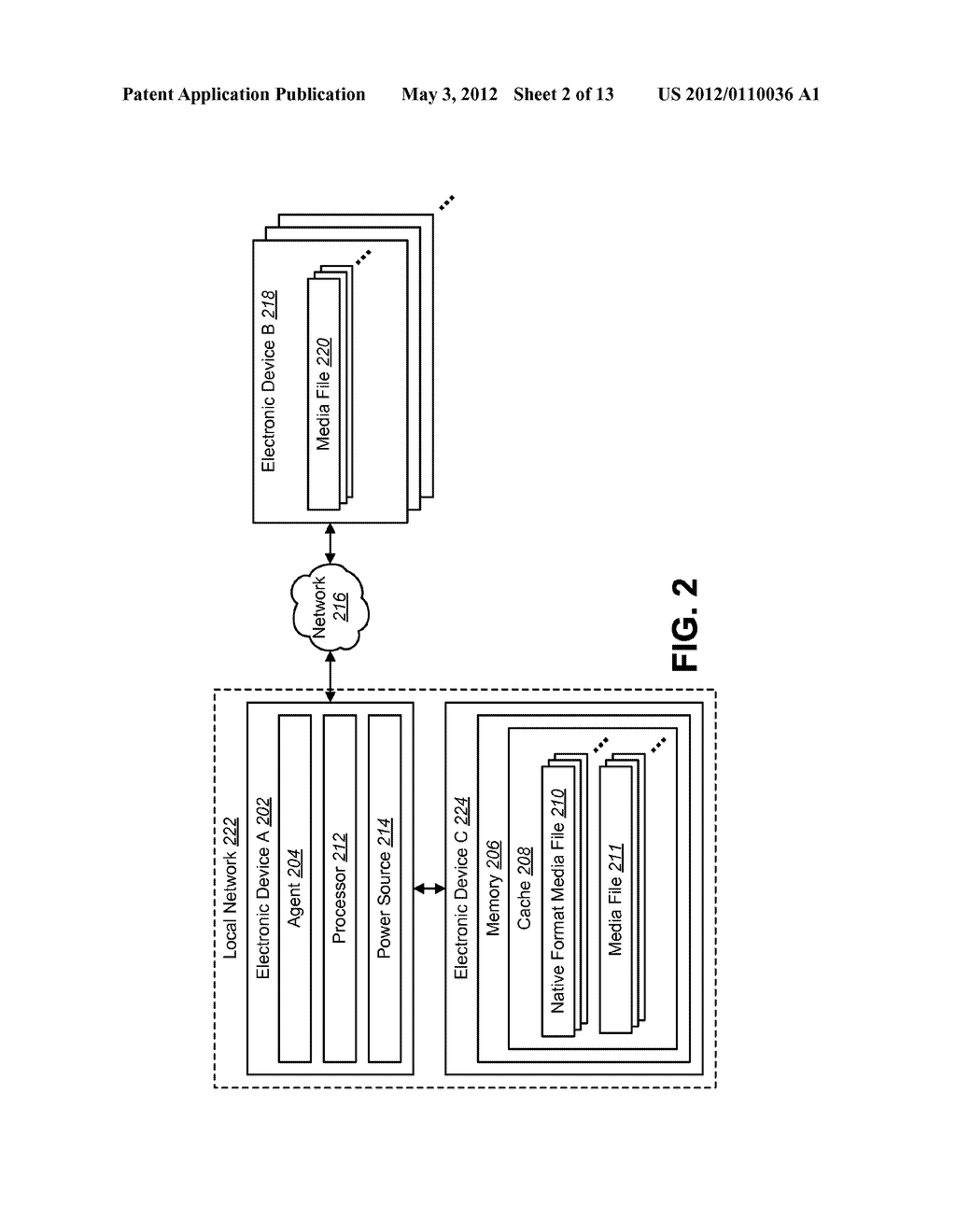 MEDIA FILE CACHING FOR AN ELECTRONIC DEVICE TO CONSERVE RESOURCE - diagram, schematic, and image 03