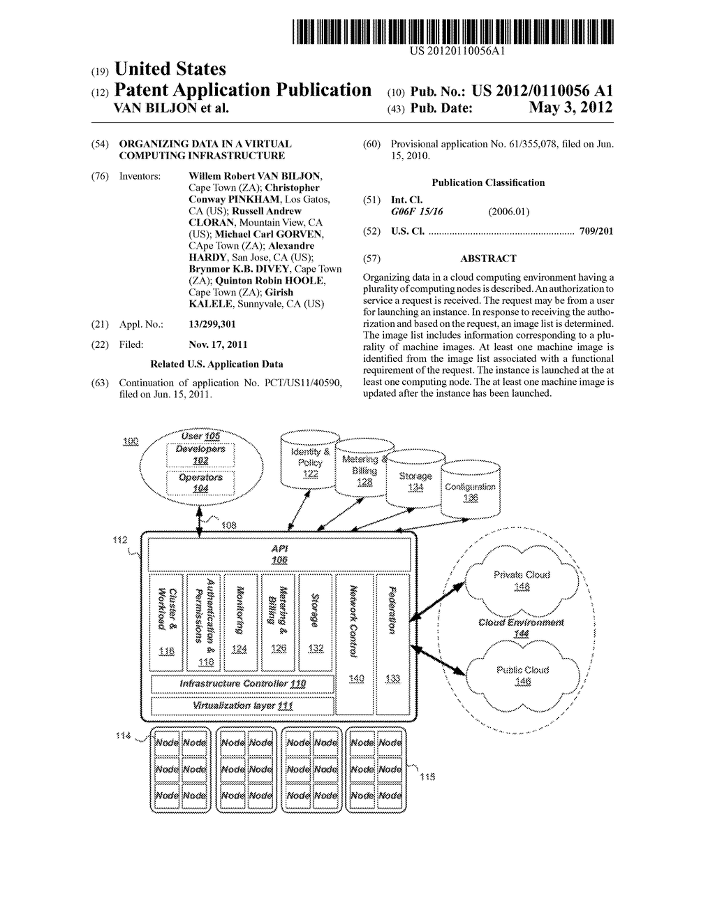 Organizing Data in a Virtual Computing Infrastructure - diagram, schematic, and image 01