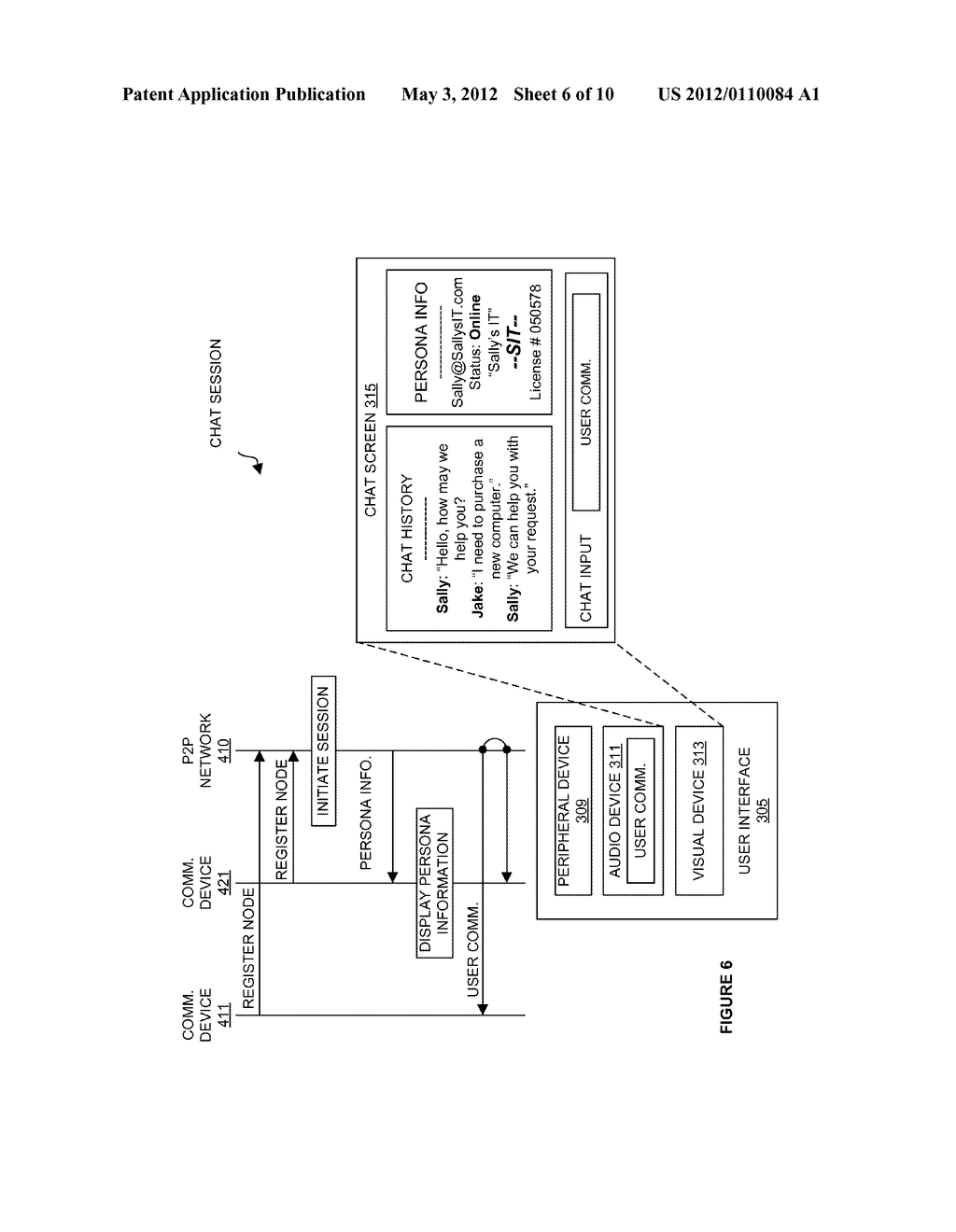 PROFILE INFORMATION BASED ON PARTICIPANT IDENTITY FOR PEER-TO-PEER     SESSIONS - diagram, schematic, and image 07