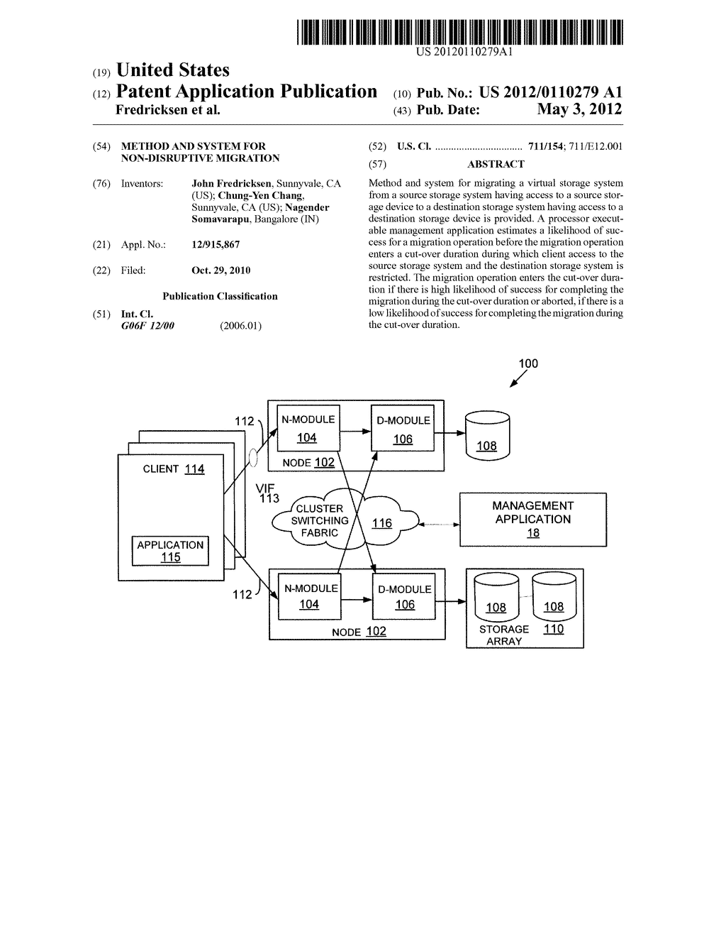 METHOD AND SYSTEM FOR NON-DISRUPTIVE MIGRATION - diagram, schematic, and image 01