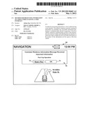 METHOD FOR PRESENTING INFORMATION TO A HOST VEHICLE HAVING A USER     INTERFACE diagram and image