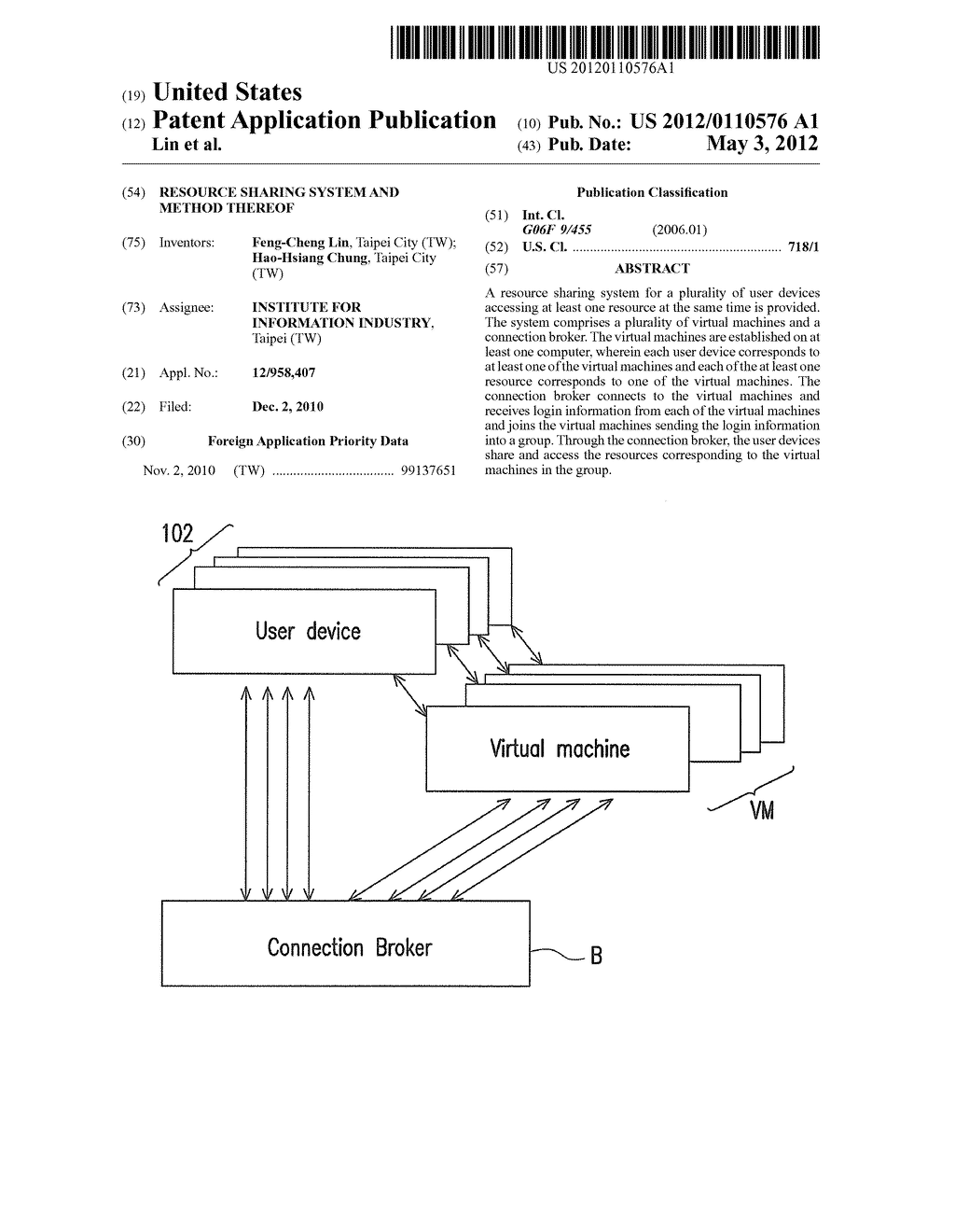 RESOURCE SHARING SYSTEM AND METHOD THEREOF - diagram, schematic, and image 01