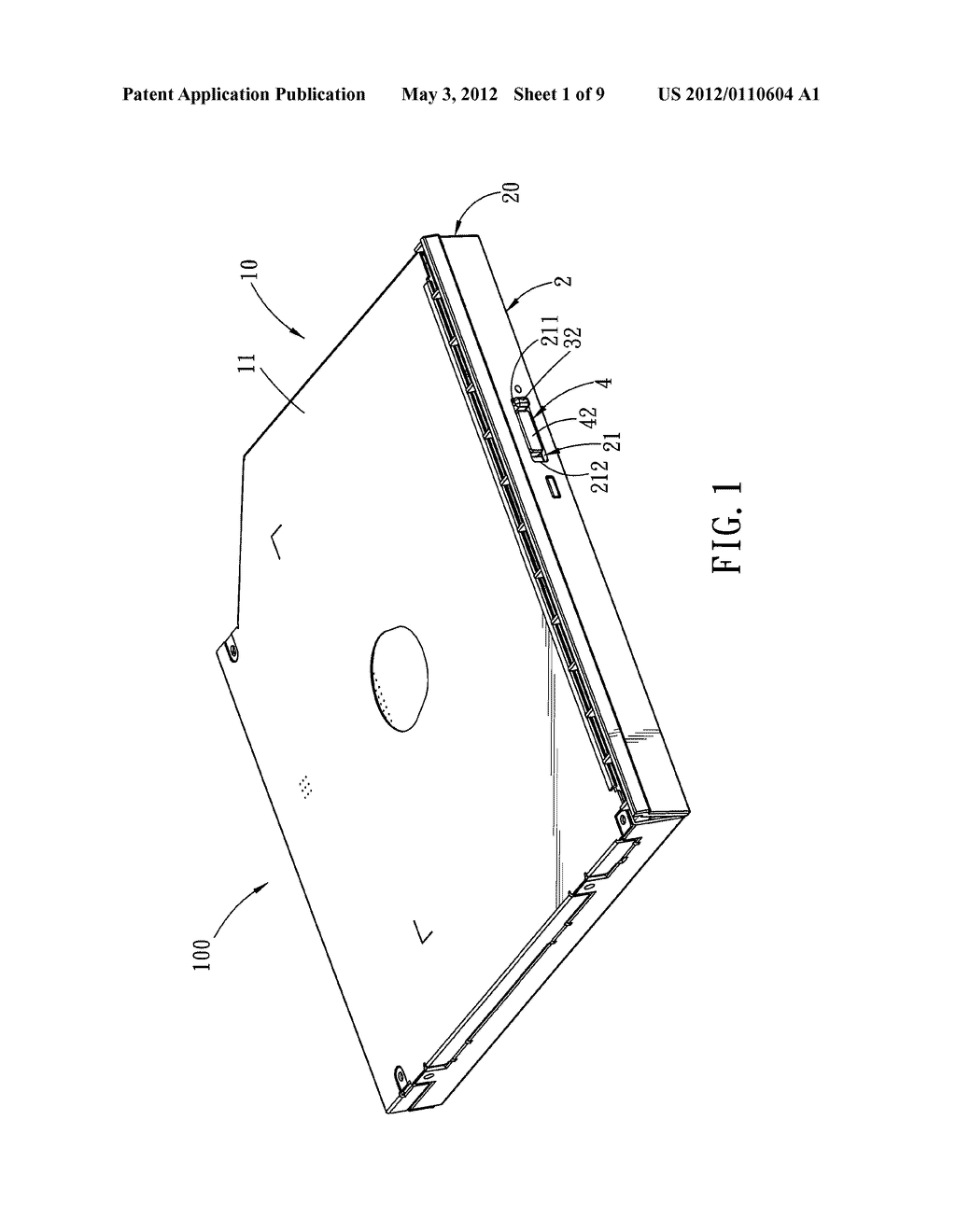 LOCKING MECHANISM AND AN OPTICAL DISK DRIVE HAVING THE SAME - diagram, schematic, and image 02