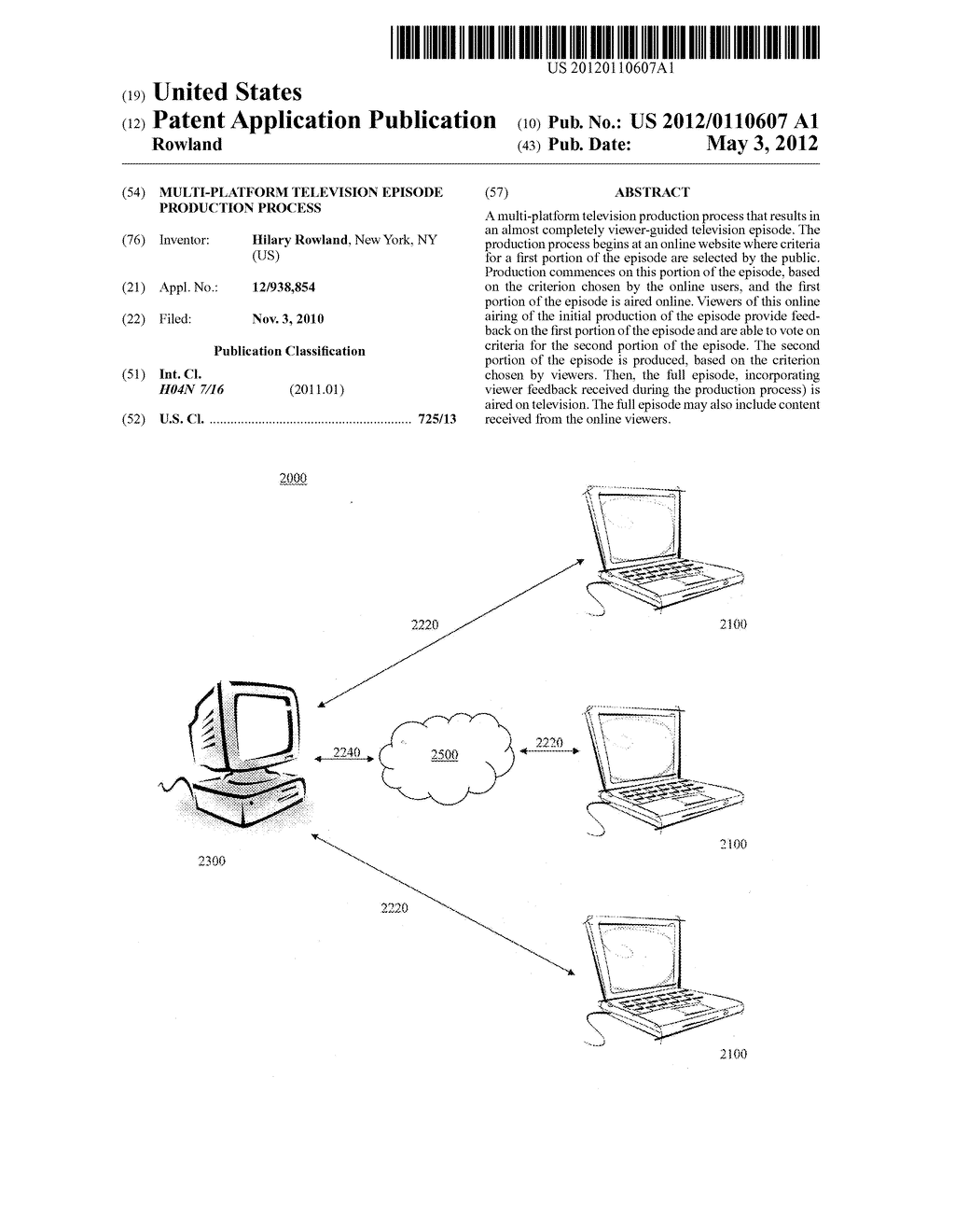 MULTI-PLATFORM TELEVISION EPISODE PRODUCTION PROCESS - diagram, schematic, and image 01