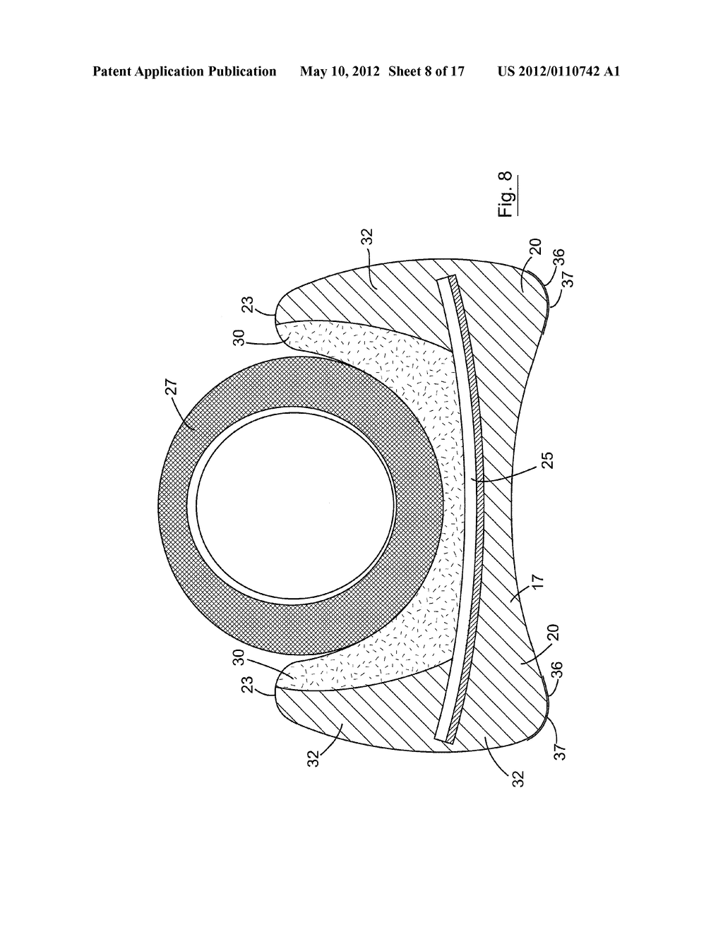 SUPPORT DEVICE FOR SUPPORTING A PART OF THE BODY OF A SUBJECT ON A SUPPORT     PLATFORM, AND A KIT OF PARTS AND A METHOD FOR SUPPORTIING A SUBJECT IN A     SUPINE STATE ON A SUPPORT PLATFORM - diagram, schematic, and image 09