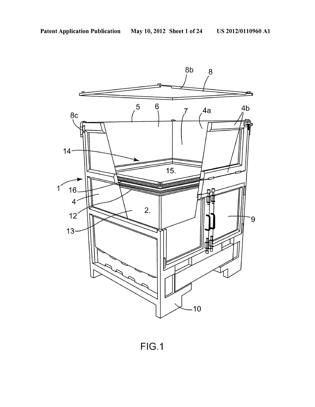 RIGID CONTAINER FOR A FLEXIBLE POUCH FOR HOLDING A BIOPHARMACEUTICAL     FLUID, ASSEMBLY COMPRISING SUCH A FLEXIBLE POUCH AND SUCH A CONTAINER,     AND METHOD FOR USING SUCH A CONTAINER - diagram, schematic, and image 02