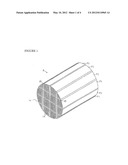 CEMENT CONTAINING MULTI-MODAL FIBERS FOR MAKING THERMAL SHOCK RESISTANT     CERAMIC HONEYCOMB STRUCTURES diagram and image