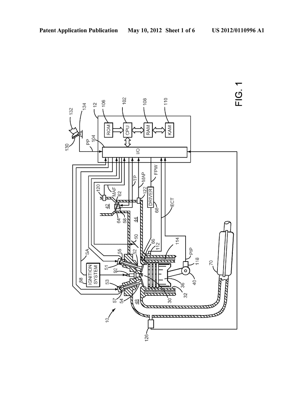 METHOD AND SYSTEM FOR CONTROLLING ENGINE EXHAUST - diagram, schematic, and image 02