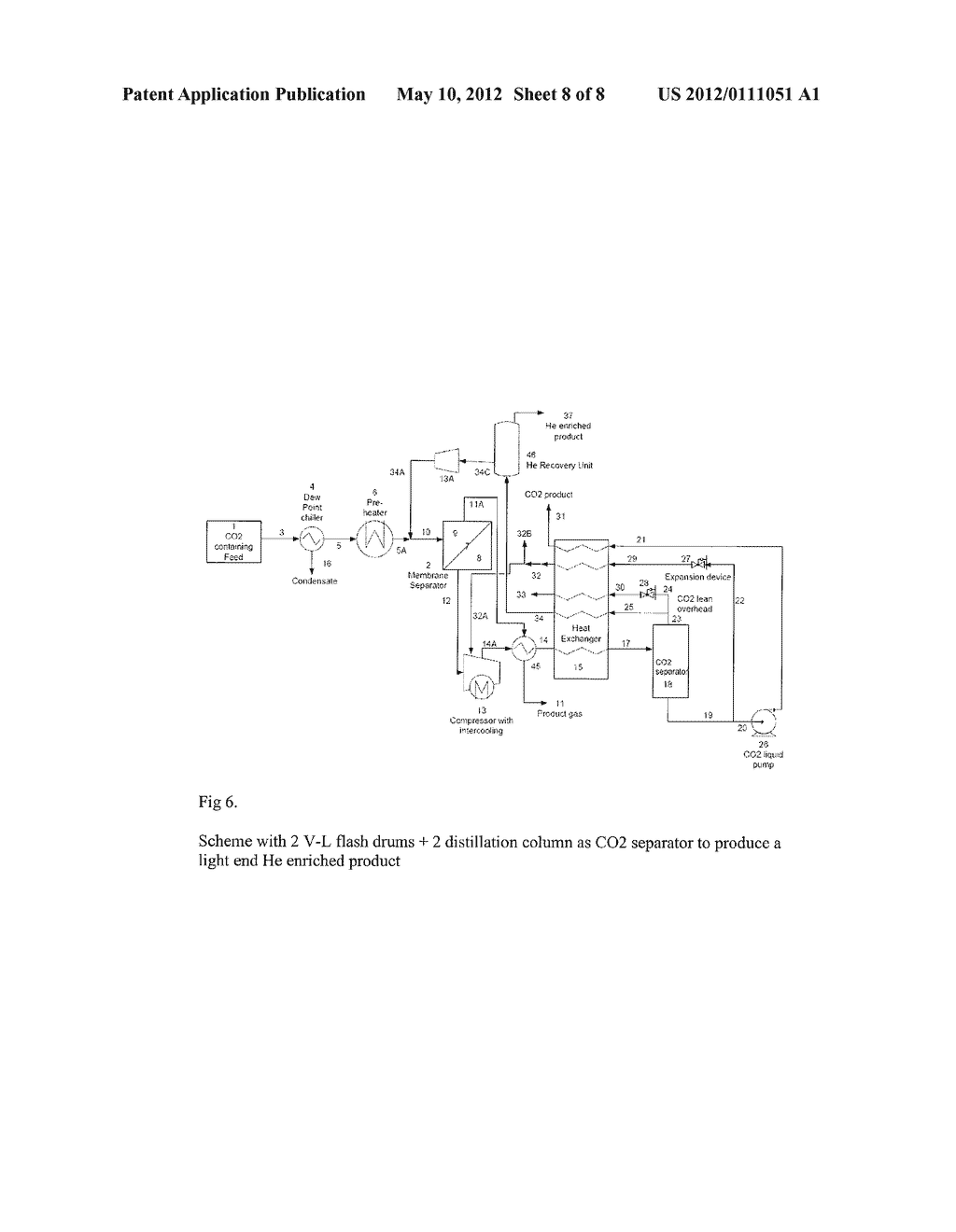 Carbon Dioxide Removal Process - diagram, schematic, and image 09