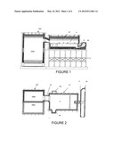 GLASS MELTING FURNACE BUILT ENTIRELY WITH REFRACTORY CONCRETE diagram and image