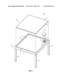 TABLE WITH INTERCHANGEABLE TOP PIECE diagram and image