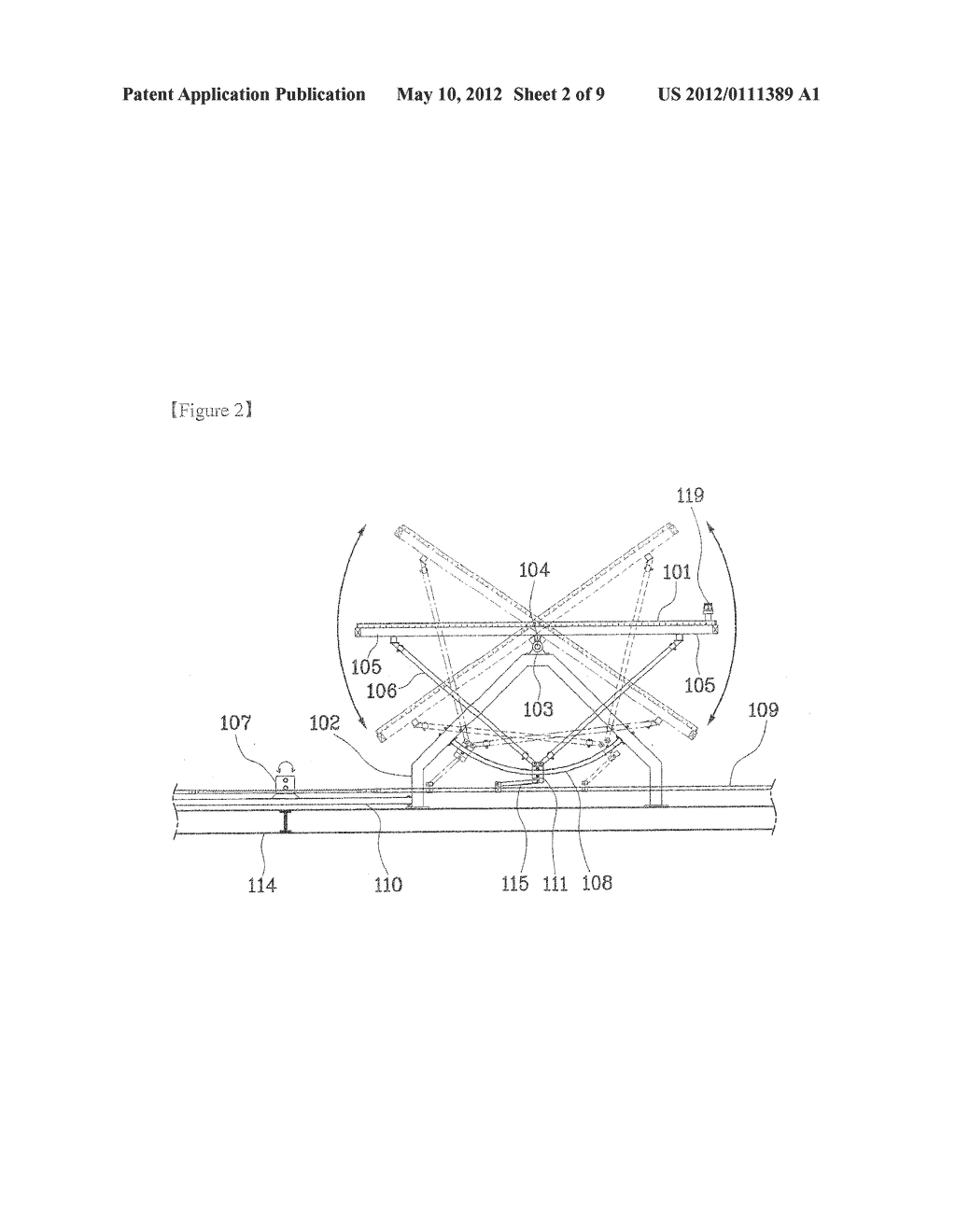APPARATUS FOR TRACKING AND CONDENSING SUNLIGHT OF SLIDING TYPE - diagram, schematic, and image 03