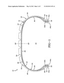 TIRE INCLUDING A CONTINUOUS PRESSURE MEMBRANE diagram and image