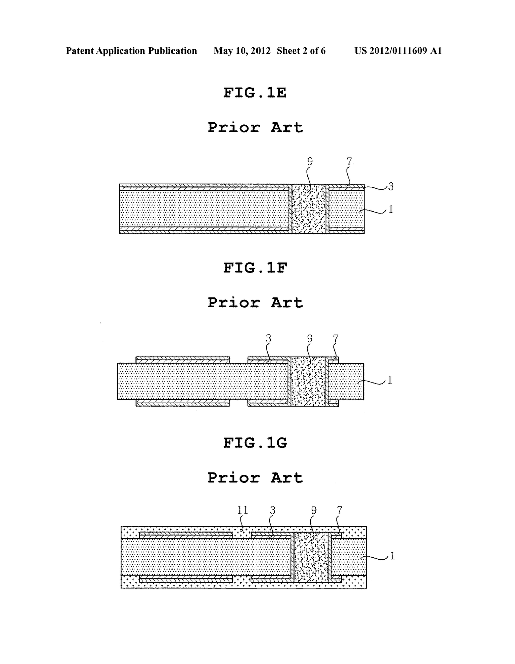 PRINTED CIRCUIT BOARD HAVING PLATING PATTERN BURIED IN VIA - diagram, schematic, and image 03