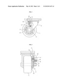 STOPPER APPARATUS FOR ROLLER WHEEL diagram and image
