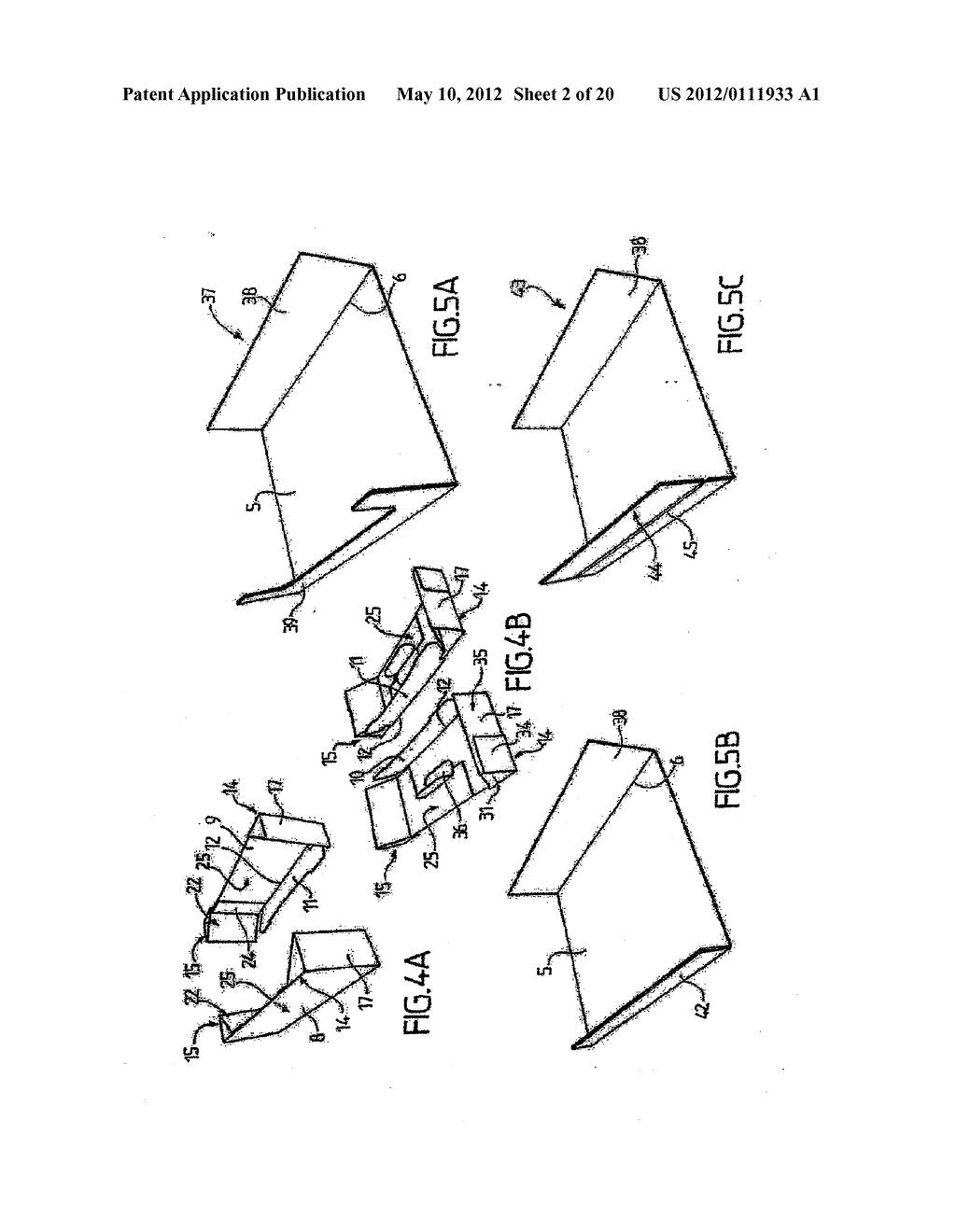 TRAY, ASSEMBLY OF CARDBOARD BLANKS, AND DEVICE AND METHOD FOR FORMING SUCH     A TRAY - diagram, schematic, and image 03