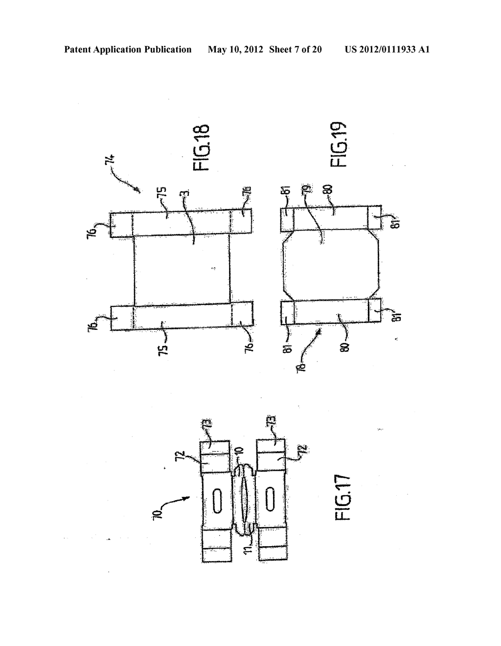 TRAY, ASSEMBLY OF CARDBOARD BLANKS, AND DEVICE AND METHOD FOR FORMING SUCH     A TRAY - diagram, schematic, and image 08