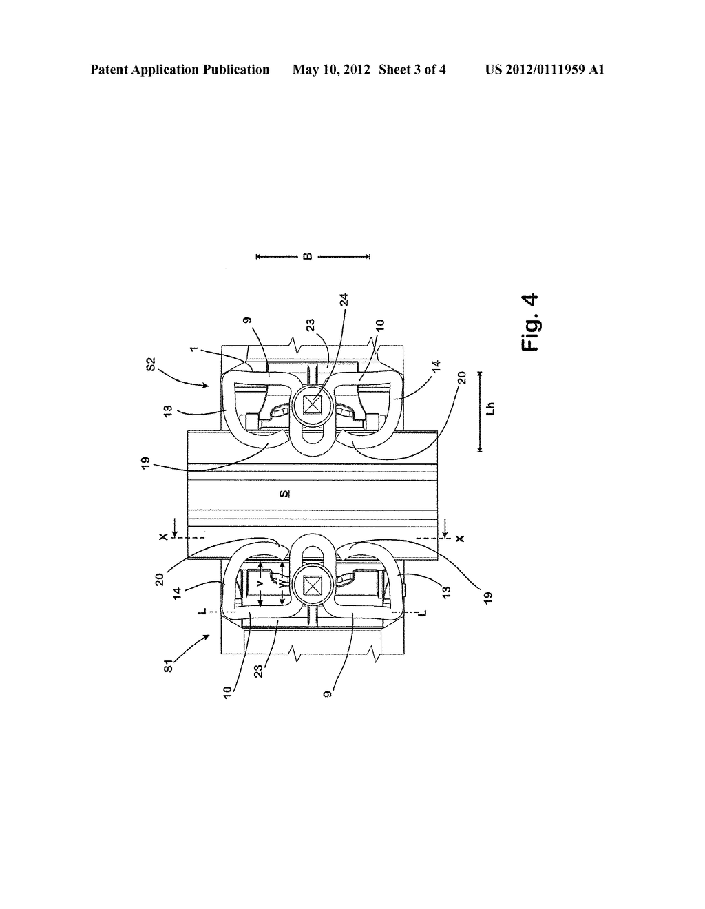 Rail clamp for attaching a rail and system provided with a rail clamp of     this type - diagram, schematic, and image 04