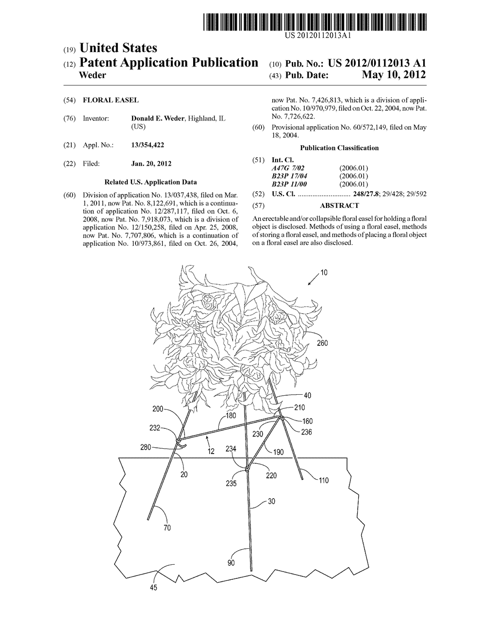 FLORAL EASEL - diagram, schematic, and image 01