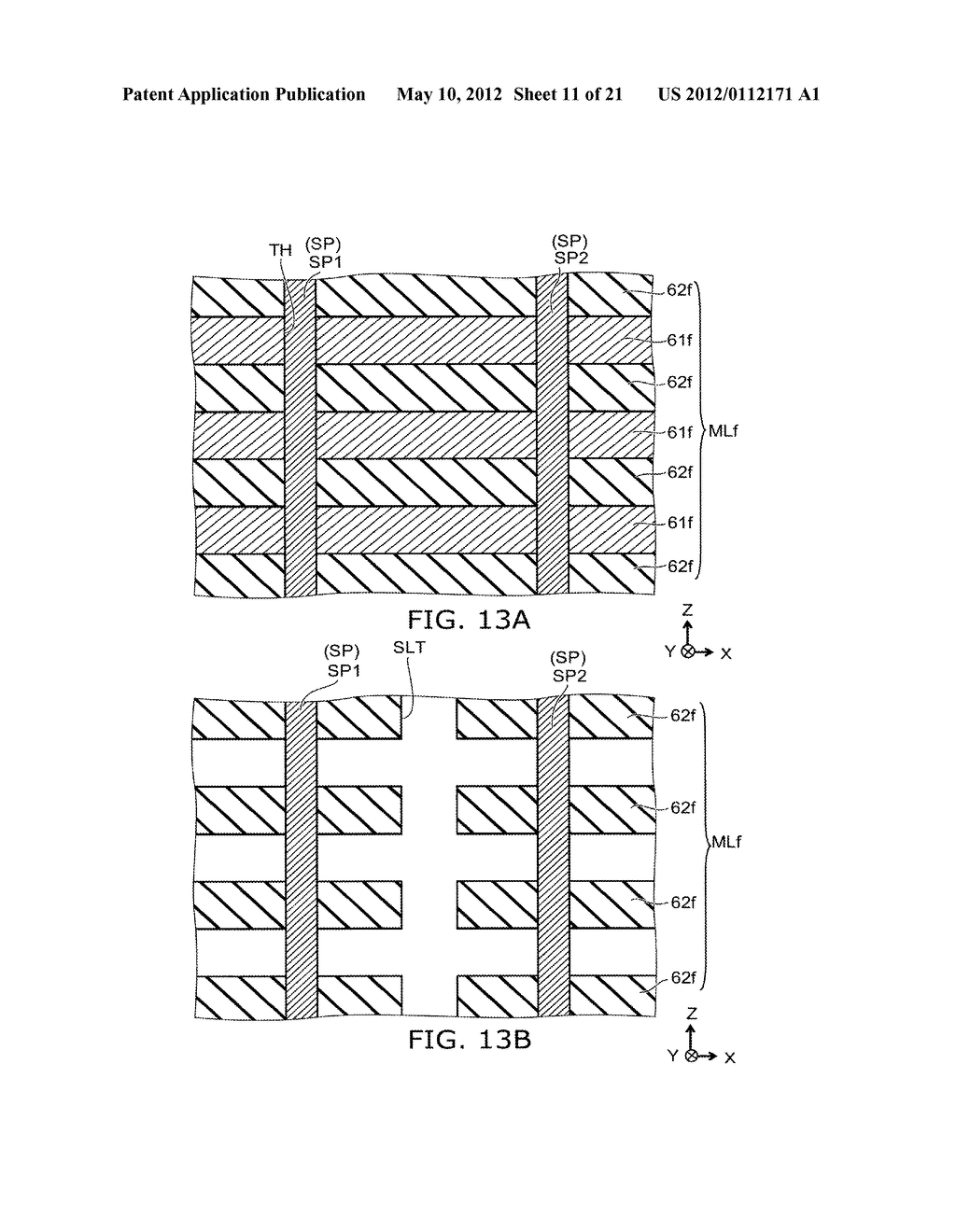 NONVOLATILE SEMICONDUCTOR MEMORY DEVICE AND METHOD FOR MANUFACTURING SAME - diagram, schematic, and image 12