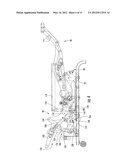 Gliding-Reclining Layflat Seating Unit with Power Actuator and Manual and     Automatic Locking Linkages diagram and image