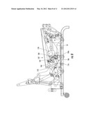 Gliding-Reclining Layflat Seating Unit with Power Actuator and Manual and     Automatic Locking Linkages diagram and image