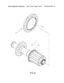 REAR HUB ASSEMBLY FOR BICYCLE diagram and image