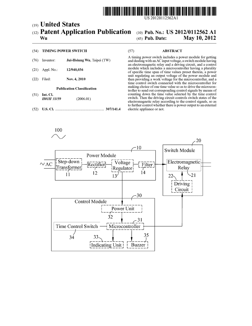 TIMING POWER SWITCH - diagram, schematic, and image 01