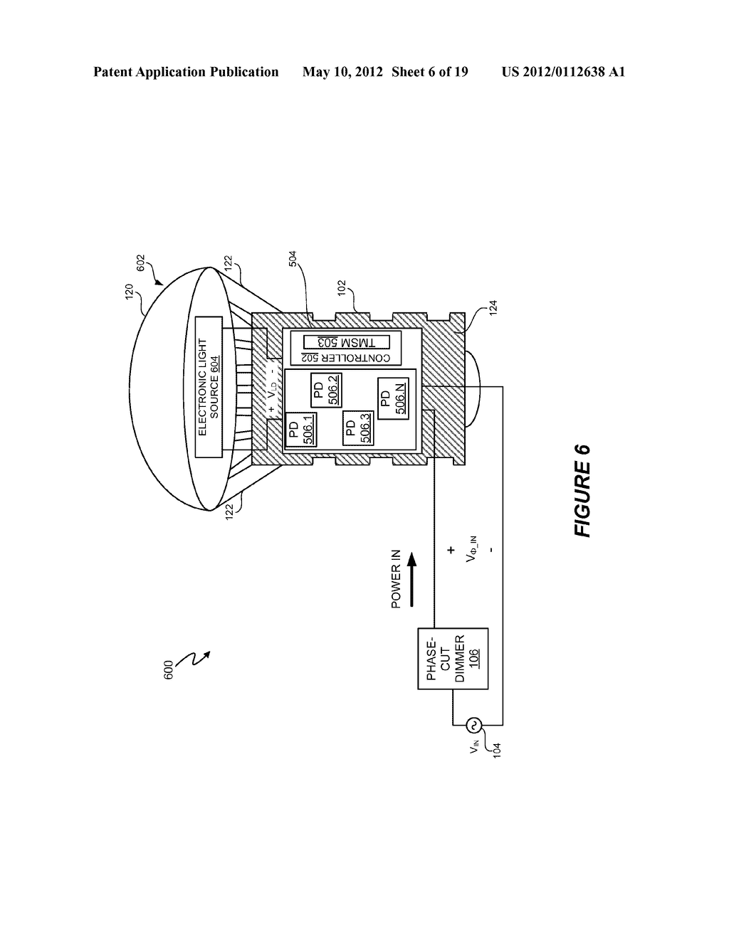 Thermal Management In A Lighting System Using Multiple, Controlled Power     Dissipation Circuits - diagram, schematic, and image 07