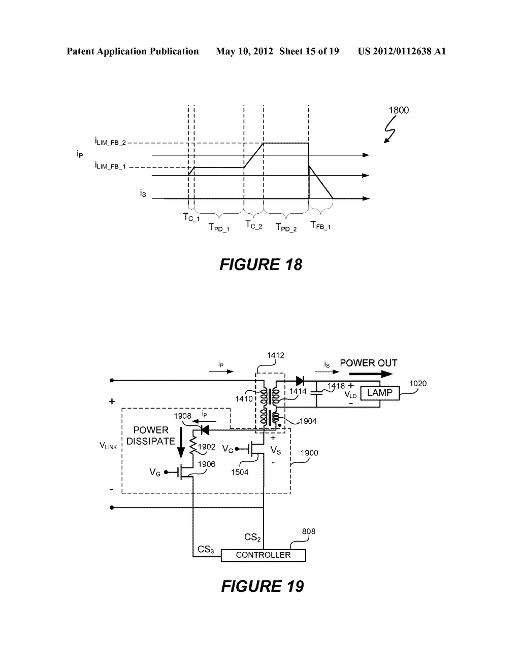 Thermal Management In A Lighting System Using Multiple, Controlled Power     Dissipation Circuits - diagram, schematic, and image 16