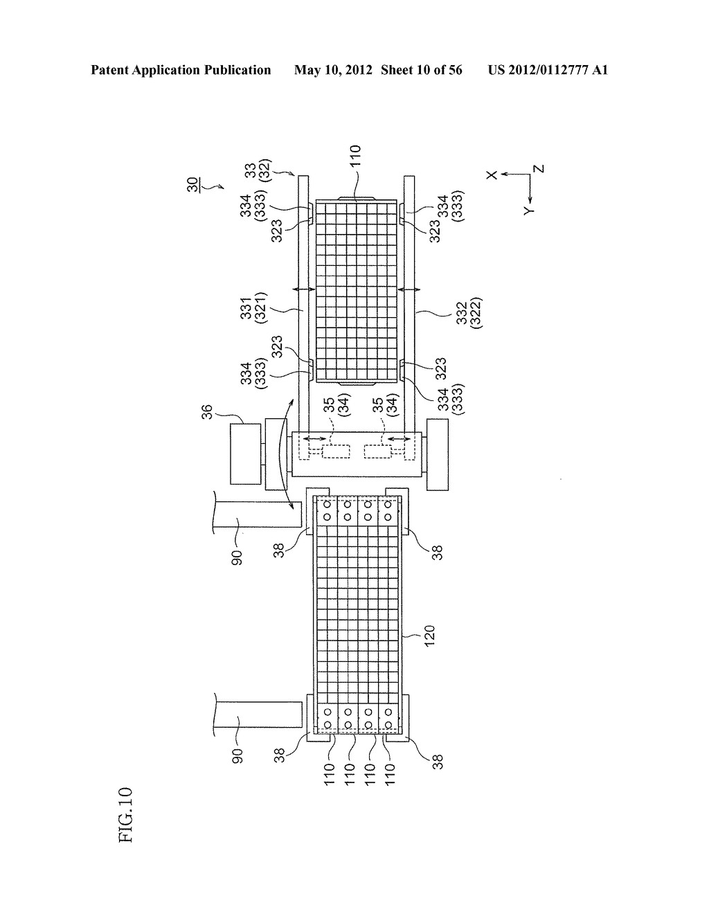 ELECTRONIC DEVICE PUSHING APPARATUS, ELECTRONIC DEVICE TEST APPARATUS, AND     INTERFACE DEVICE - diagram, schematic, and image 11