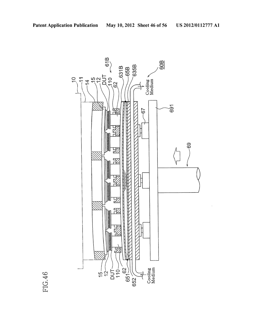 ELECTRONIC DEVICE PUSHING APPARATUS, ELECTRONIC DEVICE TEST APPARATUS, AND     INTERFACE DEVICE - diagram, schematic, and image 47