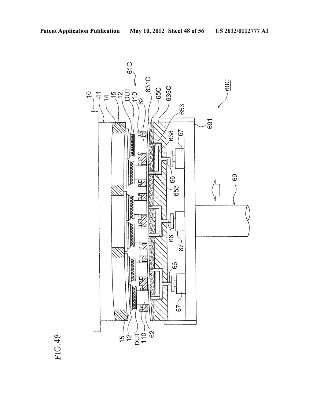 ELECTRONIC DEVICE PUSHING APPARATUS, ELECTRONIC DEVICE TEST APPARATUS, AND     INTERFACE DEVICE - diagram, schematic, and image 49