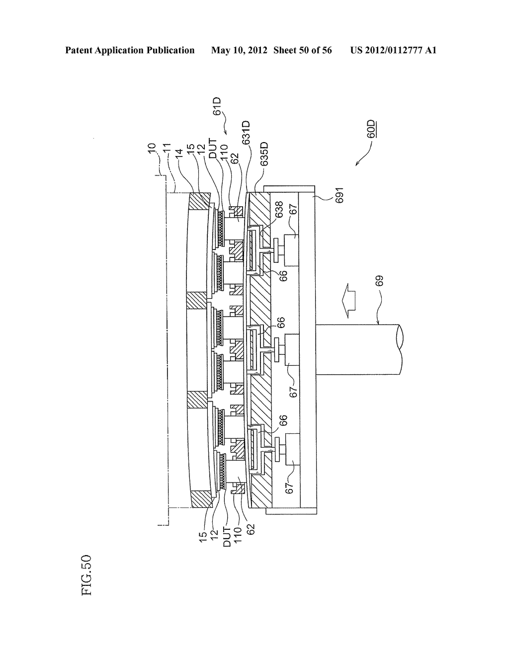 ELECTRONIC DEVICE PUSHING APPARATUS, ELECTRONIC DEVICE TEST APPARATUS, AND     INTERFACE DEVICE - diagram, schematic, and image 51