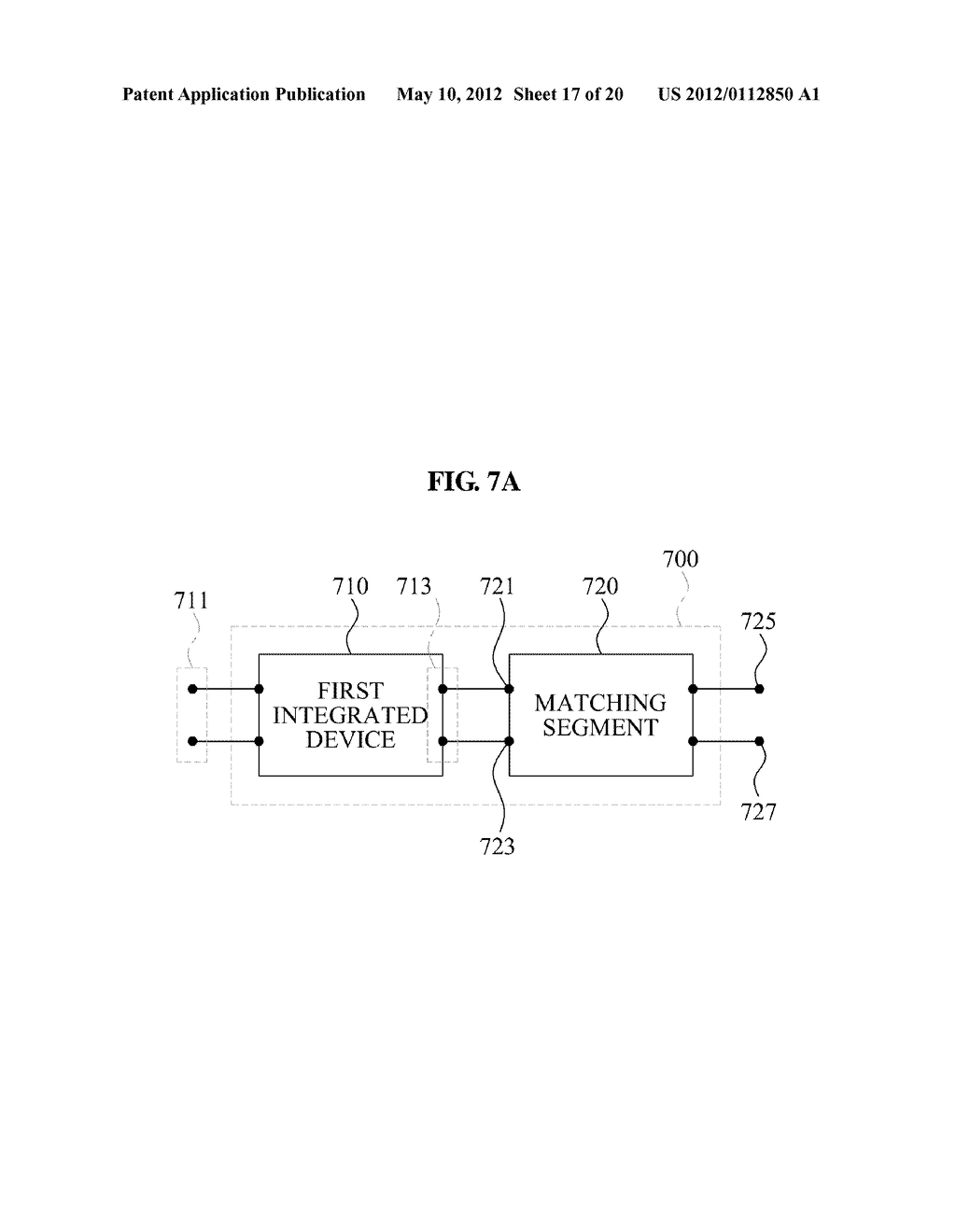 MATCHING SEGMENT CIRCUIT TO WHICH RADIO FREQUENCY IS APPLIED AND RADIO     FREQUENCY INTEGRATED DEVICES USING THE MATCHING SEGMENT CIRCUIT - diagram, schematic, and image 18