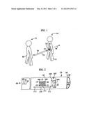 Back looking warning assembly  and a method for determining the presence     of atangible entity in close proximity to the back of an individual diagram and image