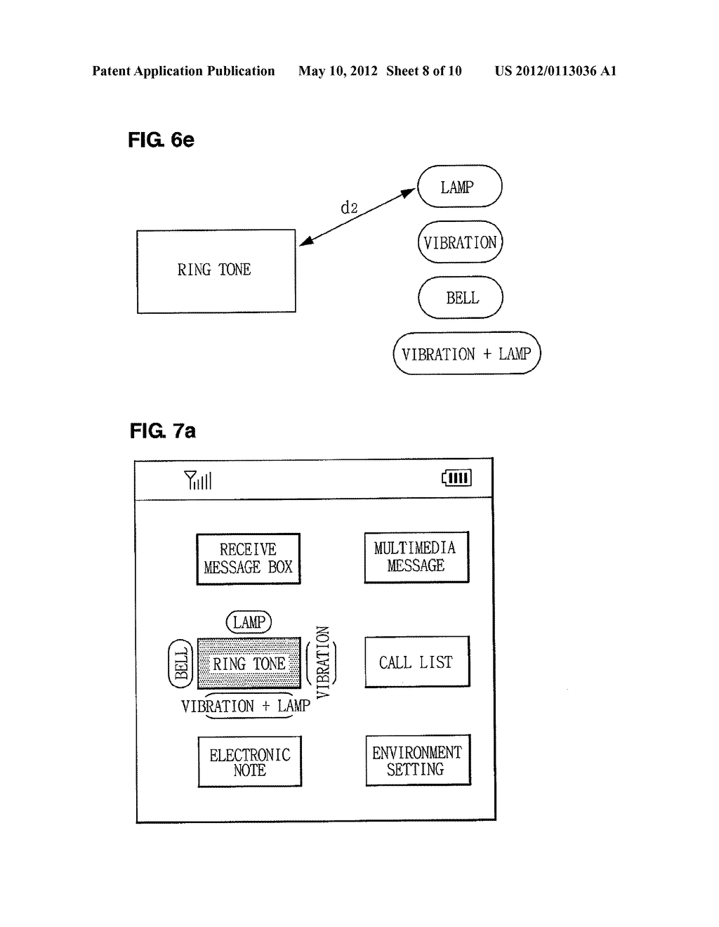 MOBILE COMMUNICATION TERMINAL AND METHOD OF SELECTING MENU AND ITEM - diagram, schematic, and image 09