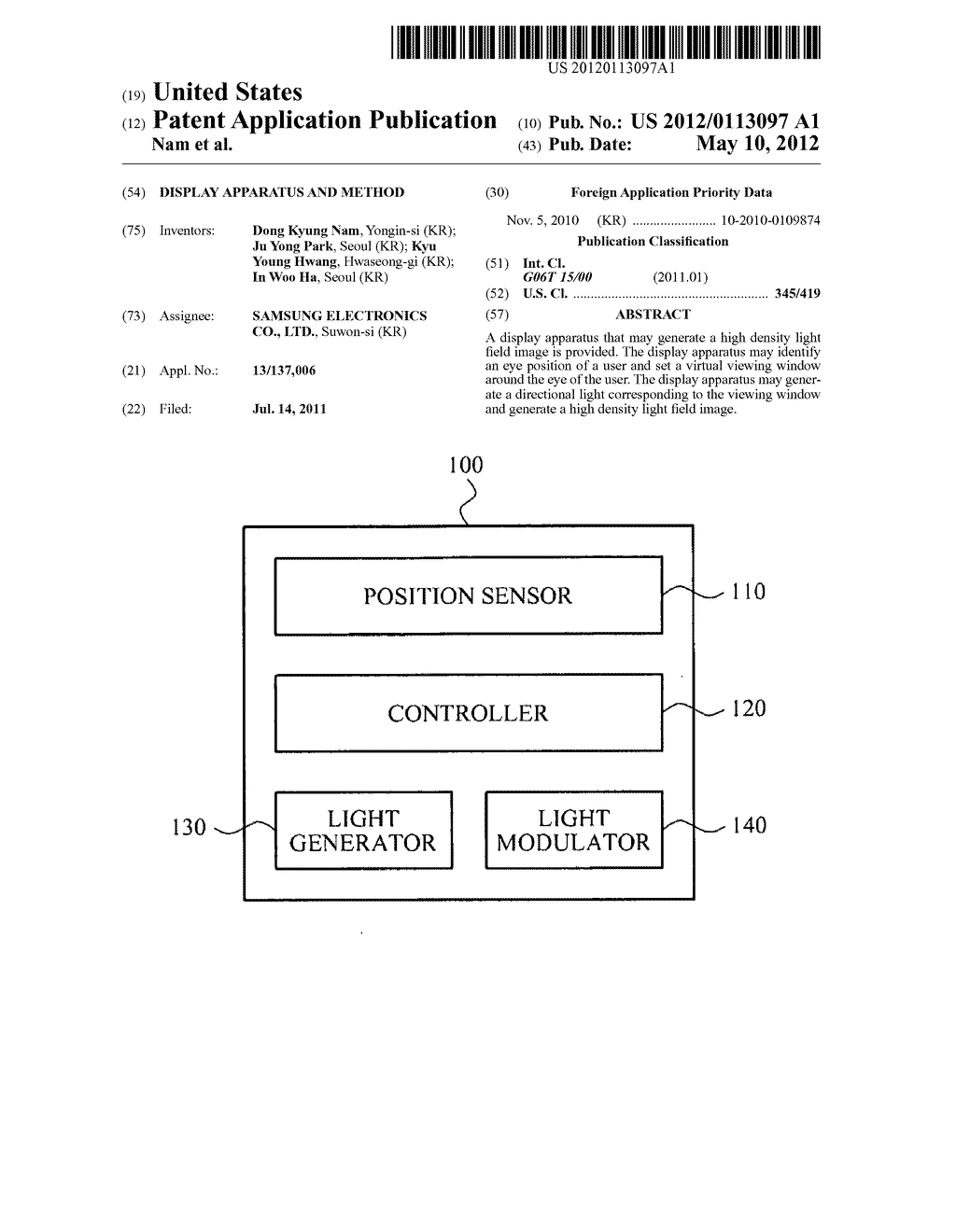 Display apparatus and method - diagram, schematic, and image 01