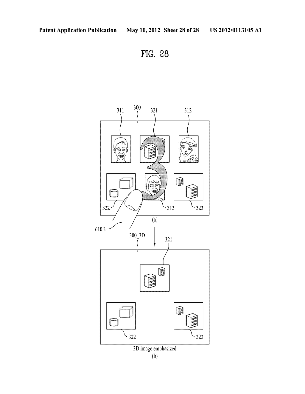 MOBILE TERMINAL AND METHOD OF CONTROLLING 3D IMAGE THEREIN - diagram, schematic, and image 29