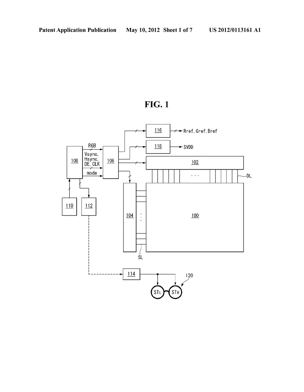 Stereoscopic Image Display and Power Control Method Thereof - diagram, schematic, and image 02