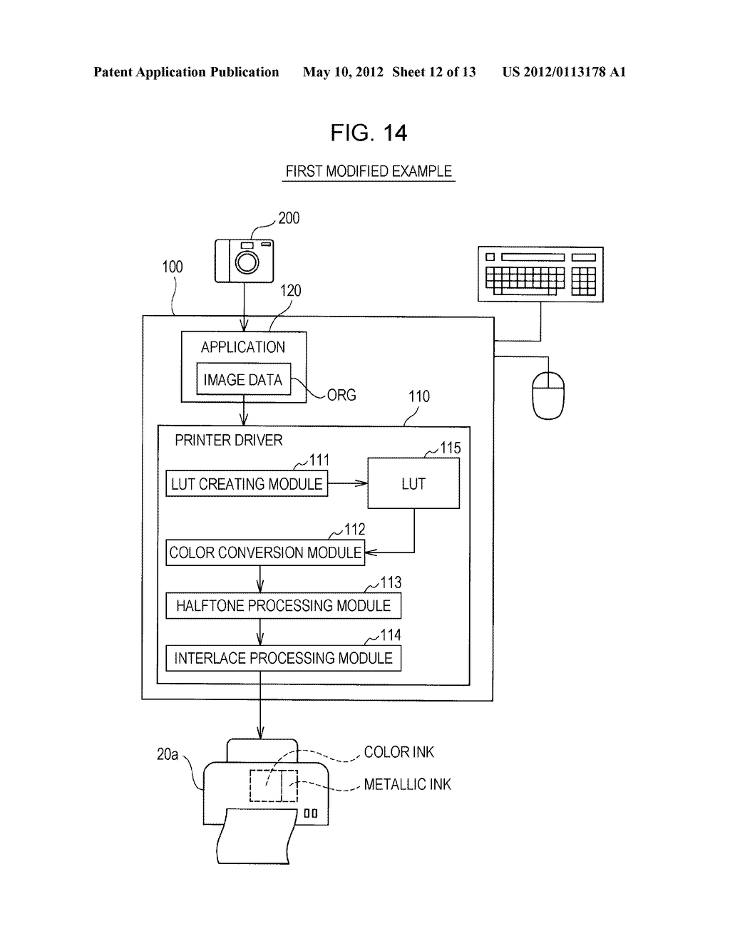 PRINTING APPARATUS, COLOR CONVERSION METHOD, PROGRAM, AND RECORDING MEDIUM - diagram, schematic, and image 13