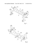 DEVICE FOR POSITIONING AT LEAST ONE PRINT BAR IN A PRINTING POSITION IN AN     INKJET PRINTING APPARATUS diagram and image