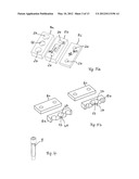 DEVICE FOR POSITIONING AT LEAST ONE PRINT BAR IN A PRINTING POSITION IN AN     INKJET PRINTING APPARATUS diagram and image